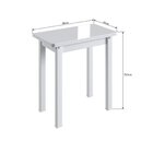 Conjunto Mesa Para Sala De Jantar Com 2 Banquetas Branco