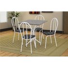 Conjunto Mesa Quadrada Com 4 Cadeiras E Tampo Em Granito Arte