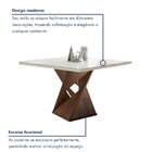 Conjunto Mesa Quadrada Com Vidro E 4 Cadeiras 100cmx100cm Bar