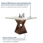 Conjunto Mesa Quadrada Com Vidro E 4 Cadeiras 100cmx100cm Bar