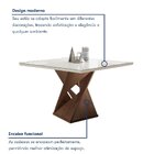 Conjunto Mesa Quadrada Com Vidro E 4 Cadeiras 100cmx100cm Bar
