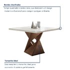 Conjunto Mesa Quadrada Com Vidro E 4 Cadeiras 100cmx100cm Bar