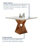 Conjunto Mesa Quadrada Com Vidro E 4 Cadeiras 100cmx100cm Bar