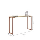 Conjunto Mesa Quadrada E Aparador Ares Natura Cobre