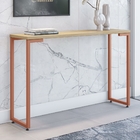 Conjunto Mesa Quadrada E Aparador Ares Natura Cobre