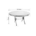 Conjunto Mesa Ravena Com 6 Cadeiras Top Novabras Branco/croma