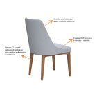 Conjunto Mesa Redonda 1,30m Madeira Maciça Com 6 Cadeiras Mad