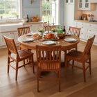 Conjunto Mesa Redonda 1 5m Com 6 Cadeiras Maciça Madri