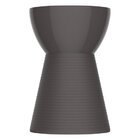 Conjunto Mesa Redonda 60x82cm 3 Banquetas Fit Grifit Cinza Mu