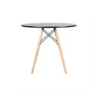 Conjunto Mesa Redonda 90cm Tampo Em Mdf 4 Cadeiras Pp Base Ma