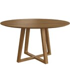 Conjunto Mesa Redonda Com 4 Cadeiras Madeira Maciça Tampo Lam