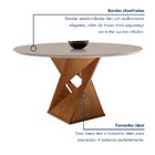 Conjunto Mesa Redonda Com 4 Cadeiras Tampo Mdf Barcelona Yesc