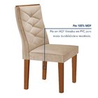 Conjunto Mesa Redonda Com Vidro E 6 Cadeiras Tampo 120cmx120c