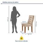 Conjunto Mesa Redonda Com Vidro E 6 Cadeiras Tampo 120cmx120c