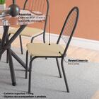 Conjunto Mesa Redonda De Vidro E 4 Cadeiras Noruega Kappesber