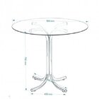 Conjunto Mesa Redonda Tampo De Vidro E 4 Cadeiras Assento Est