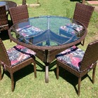 Conjunto Mesa Redonda Vanira 04 Lugares