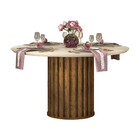 Conjunto Mesa Redonda Viena Com 6 Cadeiras Ondina Dj Móveis