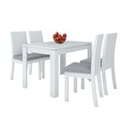Conjunto Mesa Retangular 120cm 4 Cadeiras Athenas Móveis Lopa