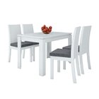 Conjunto Mesa Retangular 120cm 4 Cadeiras Athenas Móveis Lopa