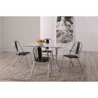 Conjunto Mesa Retangular 4166 Tampo De Vidro E 6 Cadeiras 403