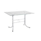 Conjunto Mesa Retangular 4166 Tampo De Vidro E 6 Cadeiras 403