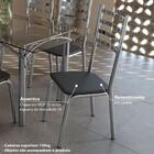 Conjunto Mesa Retangular De Vidro E 6 Cadeiras Kappesberg Cro