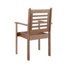 Conjunto Mesa Retangular E 6 Cadeiras Empilháveis Madeira Mac