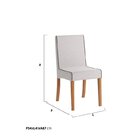 Conjunto Mesa Retangular Laminada Cinamomo 120x90 4 Cadeiras