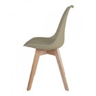 Conjunto Mesa Retangular Mdf Com 6 Cadeiras Saarinen Pp Nude/