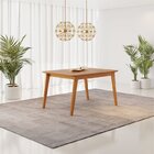 Conjunto Mesa Retangular Mdf Com 6 Cadeiras Saarinen Pp Nude/