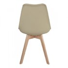 Conjunto Mesa Retangular Mdf Com 6 Cadeiras Saarinen Pp Nude/