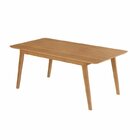 Conjunto Mesa Retangular Mdf Com 6 Cadeiras Saarinen Pp Nude/