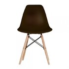 Conjunto Mesa Retangular Vidro/mdf Com 6 Cadeiras Eames Pp Pr