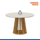 Conjunto Mesa Rose Com 4 Cadeiras Madeira Maciça Lara Cinamom