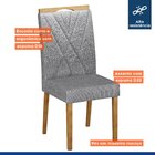 Conjunto Mesa Rose Com 4 Cadeiras Madeira Maciça Lara Cinamom