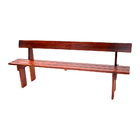 Conjunto Mesa Rústica 2m 2 Bancos E 2 Cadeiras Madeira Maciça