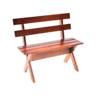 Conjunto Mesa Rústica 2m 4 Bancos E 2 Cadeiras Madeira Maciça