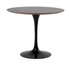 Conjunto Mesa Saarinen Preta 90cm E 4 Cadeiras Eames Fendi