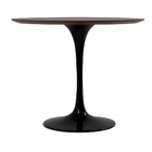 Conjunto Mesa Saarinen Preta 90cm E 4 Cadeiras Eames Preta