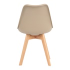 Conjunto Mesa Saarinen Preta  90cm E 4 Cadeiras Leda Fendi