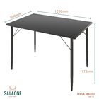 Conjunto Mesa Sala De Jantar Madri Preto E 4 Bancos Paris Tec