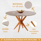 Conjunto Mesa Simpatia Redonda Off White Com 4 Cadeiras Jade