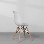 Conjunto Mesa Square Redonda Branco Fosco 88cm Com 4 Cadeiras