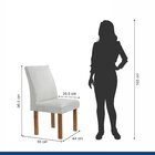 Conjunto Mesa Stella Ripada 120cm Com 4 Cadeiras Canela Tampo