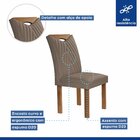 Conjunto Mesa Stella Ripada 120cm Com 4 Cadeiras Stella Tampo