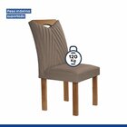 Conjunto Mesa Stella Ripada 120cm Com 4 Cadeiras Stella Tampo