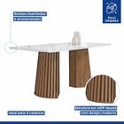 Conjunto Mesa Stella Ripada 120cm Com 4 Cadeiras Stella Tampo