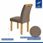 Conjunto Mesa Stella Ripada 120cm Com 4 Cadeiras Stella Tampo