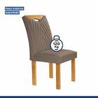 Conjunto Mesa Stella Ripada 120cm Com 4 Cadeiras Stella Tampo